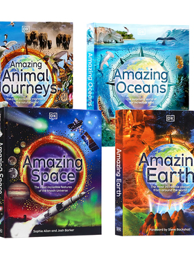 DK出版神奇动物之旅英文原版 Amazing Animal Journeys 动物迁徙之旅9-12岁青少年中学生探索世界拓展视野科普百科全书精装