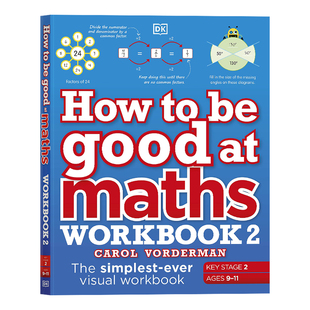 DK 如何学好数学练习册2 英文原版 How to be good at Maths Workbook2 DK儿童职业技能小百科系列 7-9岁 STEM课程学科教辅