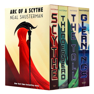 大镰刀1-4册 英文原版 The Arc of a Scythe Trilogy Scythe Thunderhead The Toll Neal 惊悚小说普利策奖获奖作品Shusterman