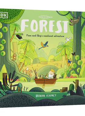 DK科普绘本系列森林英文原版 Adventures with Finn and Skip Forest 热带雨林动植物大自然生态儿童课外书Brendan Kearney