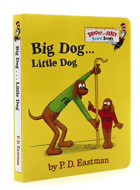 大狗小狗 苏斯博士儿童纸板书系列 进口英文原版绘本 Big Dog Little Dog 名家PD Eastman 儿童英语启蒙 趣味图画故事书 亲子早教