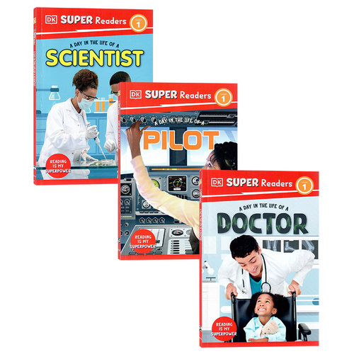 DK超级读者1级3册英文原版