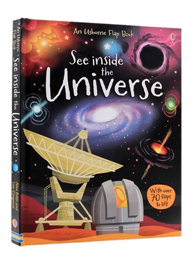 Usborne出品 看里面系列宇宙 英文原版绘本 See Inside the Universe 儿童英语科普百科图画书纸板翻翻立体书启蒙早教英语读物