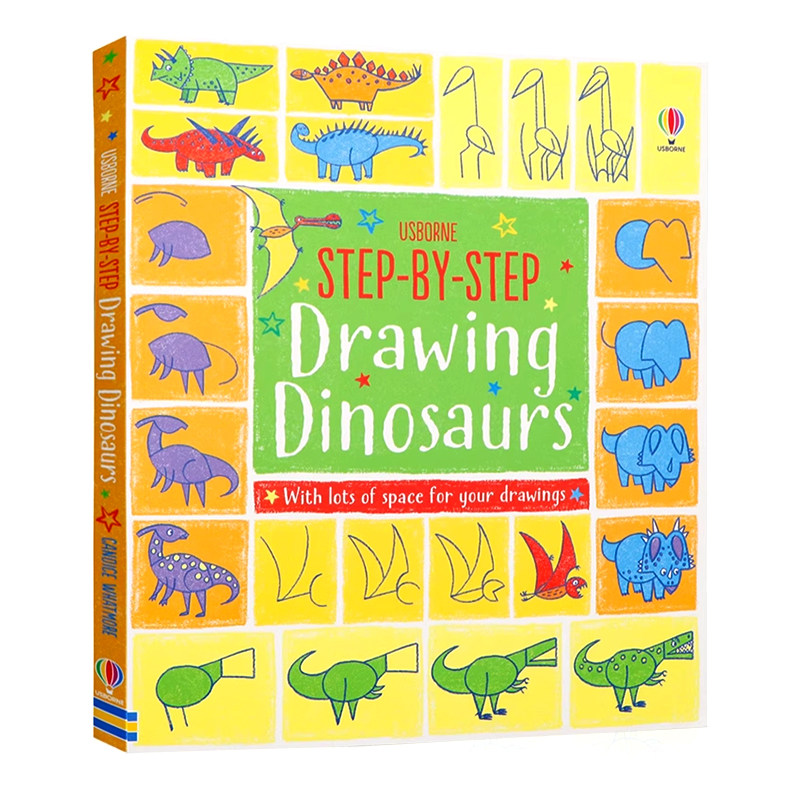 Usborne一步一步画恐龙