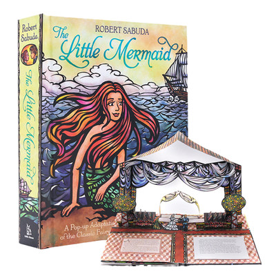 小美人鱼立体书 The Little Mermaid Pop Up 进口英文原版 手工创意3D立体书 大师Robert Sabuda作品 女孩爱看的公主童话礼品书籍