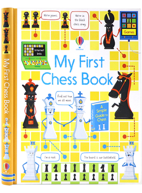 Usborne 我的一本国际象棋书 英文原版 Usborne My First Chess Book 尤斯伯恩 Katie Daynes 下棋指南全彩插图英语读物精装