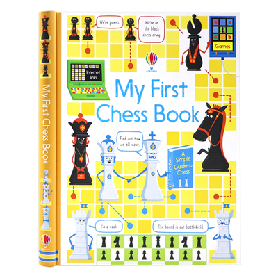Usborne 我的一本国际象棋书 英文原版 Usborne My First Chess Book 尤斯伯恩 Katie Daynes 下棋指南全彩插图英语读物精装