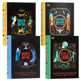 DK希腊/北欧/埃及神话插图故事3册英文原版 Illustrated Greek/Norse Myths 神话和传说故事书精装全彩插画珍藏版儿童英语课外阅读