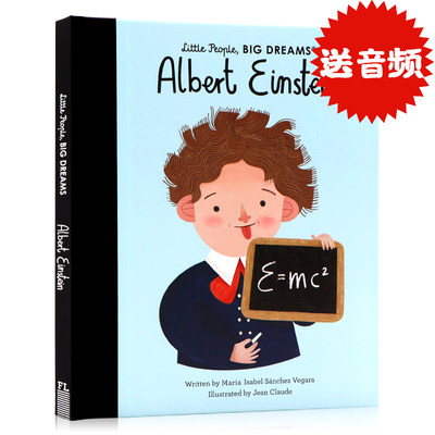 小人物大梦想系列 爱因斯坦 科学家 英文原版绘本 Little People Big Dreams Albert Einstein儿童英语启蒙励志读物名人传记精装