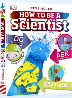 DK出版 职业技能小百科系列 科学家 How to Be a Scientist 小学生课外阅读趣味科普百科 儿童英语早教启蒙绘本 精装大开本彩图