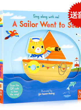 Sing Along with Me A Sailor Went to Sea 水手去出海机关操作纸板书 欧美经典童谣 英文原版绘本 低幼儿童早教启蒙英语读物读本
