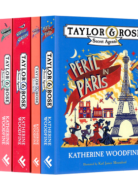 泰勒和罗斯的秘密特工系列5册套装英文原版进口Taylor and Rose Secret Agents1-5 巴黎的危险岸上的秘密纽约的夜幕章节小说