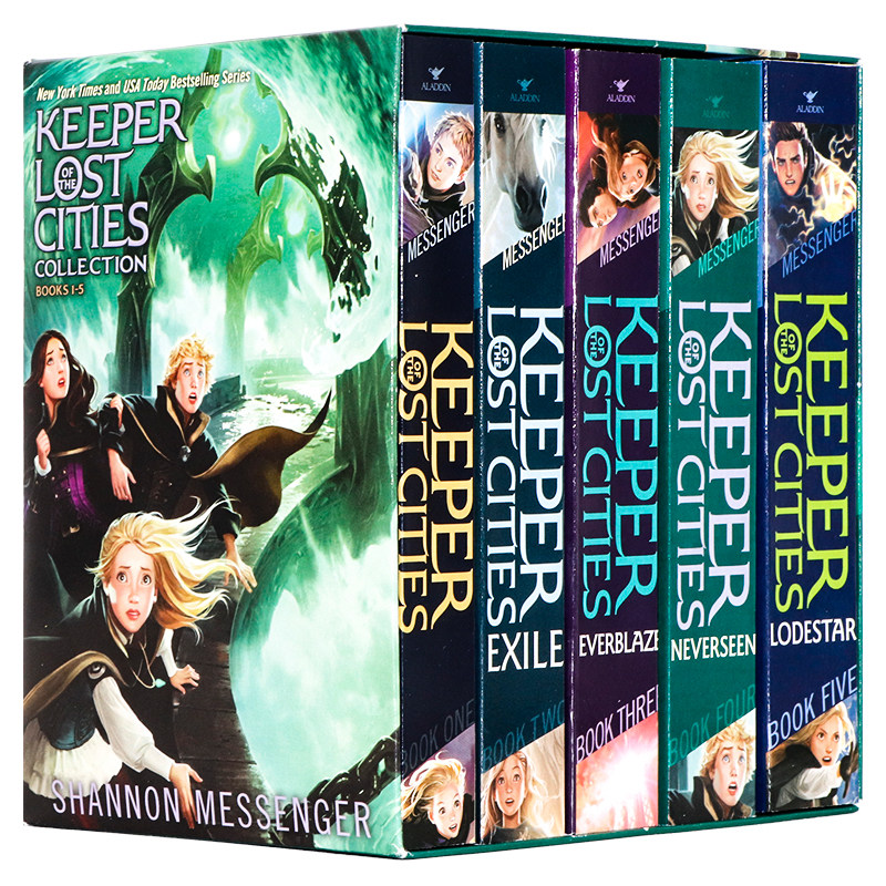 失落城市的守护者套装1-5 英文原版 Keeper of the Lost Cities Collectio 8-12岁青少年英语小说中学生课外读物儿童冒险小说