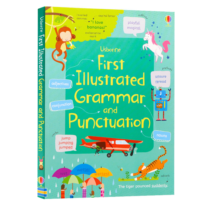 Usborne出品 语法与标点符号图解词典英文原版First Illustrated Grammar and Punctuation进口图书 全彩词汇字典 英语学习工具书