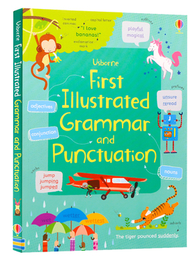 Usborne出品 语法与标点符号图解词典英文原版First Illustrated Grammar and Punctuation进口图书 全彩词汇字典 英语学习工具书