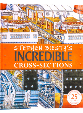 DK不可思议的大剖面英文原版百科全书 Stephen Biesty's Incredible Cross-Sections 史蒂芬 贝斯迪精装大开25周年版进口英语书籍