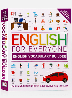 词汇指南 DK人人学英语 英文原版自学教材English for Everyone English Vocabulary Builder词汇书图解词典 雅思托福用书