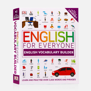 for Vocabulary 英文原版 自学教材English Everyone English 词汇指南 Builder词汇书图解词典 现货 雅思托福用书 DK人人学英语