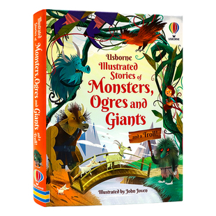 Usborne出品怪兽食人魔巨人和巨魔故事英文原版绘本 Illustrated Stories of Monsters Ogres and Giants全彩插画版神话插图故事书