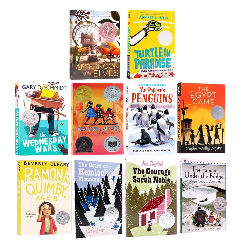 纽伯瑞获奖书10册英文原版