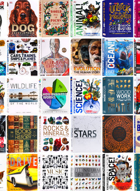 DK人类思想百科英文原版读物 文学/天文/艺术/发明/音乐/生物/物理/数学/生态/心理/商业/哲学/犯罪学 英语儿童图解科普认知图书