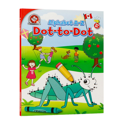 神奇的点对点字母表 英文原版 Amazing Dot-to-Dot Alphabet儿童英语学习工具书全彩插图小学生教学教辅Canadian Curriculum Press