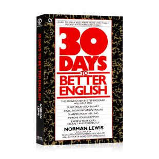 30天学好英文 Thirty 英文原版 Better Days English 英语学习书 Lewis 快速提高英语技能沟通技巧拼写发音练习工具书Norman 经典