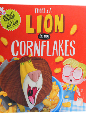 我的玉米片里有只狮子 英文原版绘本 There's a Lion in My Cornflakes 平装大开本 Michelle Robinson 作品 进口儿童图画故事书