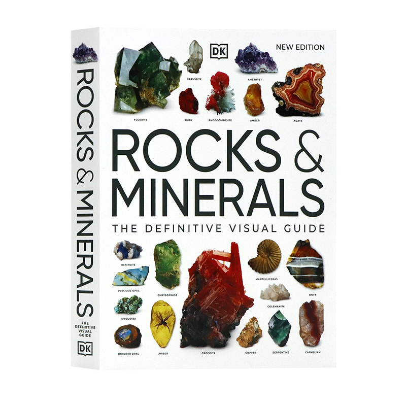 预售DK岩石和矿物图解百科英文原版Rocks and Minerals宝石矿物视觉指南图鉴自然矿物揭秘宝石鉴赏图集地球地下宝藏探索世界自然史