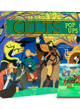 古文明系列凯尔特人弹出式立体书英文原版绘本 Ancient Civilisations Pop-Ups Celts 儿童历史科普精装纸板3D视觉立体翻翻书