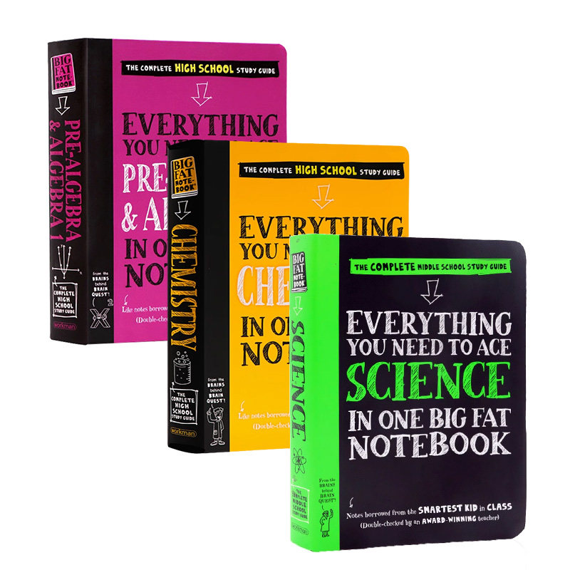 现货美国中学生笔记英语学霸笔记