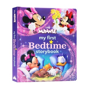 Press卡通动物插画绘本儿童书籍英文原版 Bedtime 我 Storybook Mouse 睡前故事书Disney Minnie 迪士尼米妮老鼠 First