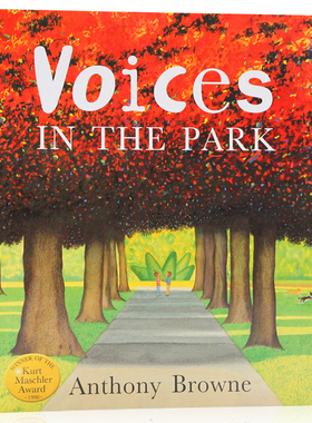 公园里的声音 进口英文原版绘本 Voices in the Park 平装大开儿童图画书  Anthony Browne 安东尼布朗作品