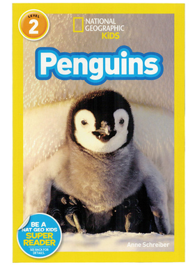 英文原版绘本 National Geographic Kids Level2:Penguins 企鹅美国国家地理分级阅读少儿科普百科英语童书全彩版