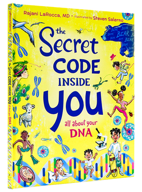 你身体中的密码 英文原版 The Secret Code Inside You 少儿人体生物科学科普知识阅读书 青少年课外读物 精装全彩大开绘本