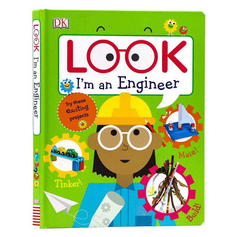 dk 看看我是工程师 英文原版绘本look im an engineer儿童职业体验