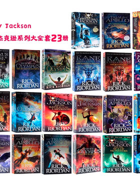 波西杰克逊英文原版小说Percy Jackson系列读物波西杰克逊与神火之盗魔兽之海奥林匹斯英雄埃及守护神北欧神话阿波罗的审判科幻
