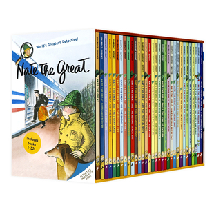 预售大侦探内特32册盒装 Nate the Great Boxed Set 英文原版 儿童桥梁章节推理小说了不起的小侦探内特福尔摩斯 英语读物汪培珽