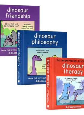 Dinosaur Philosophy 恐龙哲学精装 英文原版绘本全彩漫画绘本探索如何在现代世界中生存儿童趣味益智漫画动物主题james Stewart
