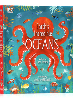 DK出品地球上不可思议的海洋 英文原版 Earth's Incredible Oceans 儿童海洋生物世界百科科普动物图解百科精装全彩进口图书