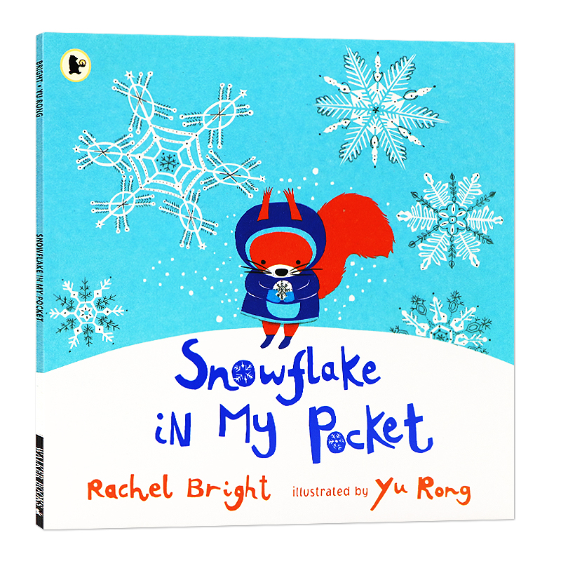 口袋里的雪花 英文原版绘本 Yu Rong:Snowflake in My Pocket 2岁到6岁 儿童绘本 Rachel Bright 英语启蒙读物 进口原版书籍