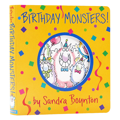生日怪兽英文原版绘本
