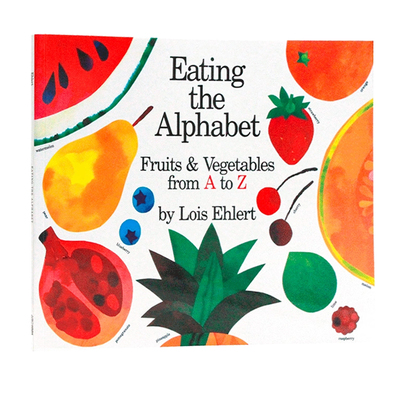 儿童蔬菜字母 英文原版绘本 Eating the Alphabet 名家Lois Ehlert绘本 廖彩杏书单 平装大开 26个字母启蒙认知 课外英语读物读本