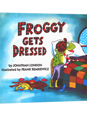 青蛙弗洛格穿衣服 Froggy let's Gets Dressed 英文原版绘本 吴敏兰书单 幼儿行为好习惯养成 亲子读物 低幼认知启蒙纸板书