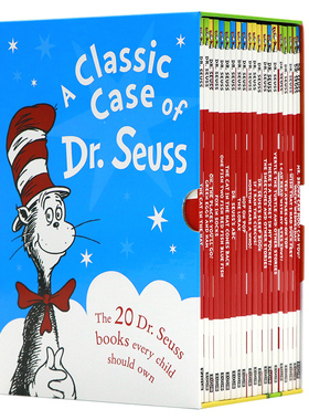 新版 苏斯博士20册盒装绘本英文原版 A Classic Case of Dr Seuss the cat in the hat 廖彩杏睡前故事课外阅读 Harper Collins