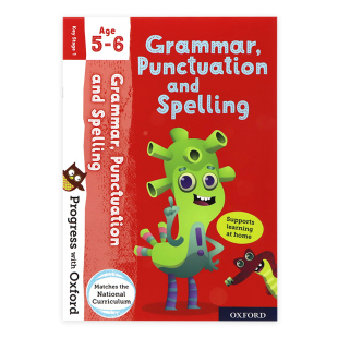 牛津绘本 5-6岁语法 标点和拼写英文原版 PWO Grammar Punctuation and Spelling Age 5-6 牛津分级阅读系列教辅附贴纸