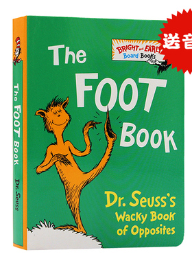 英文原版绘本 The Foot Book 千奇百怪的脚纸板书英语启蒙廖彩杏Dr. Seuss's Wacky Book of Opposites苏斯博士