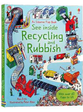 Usborne看里面翻翻书垃圾和回收