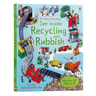 Usborne看里面翻翻书垃圾和回收