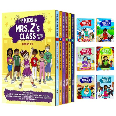 Z老师班上的孩子们 6册套装 英文原版 The Kids in Mrs. Z's Class Boxed Set 儿童英文桥梁读物 培养阅读兴趣与共情能力